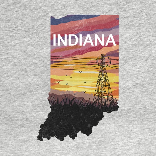 Indiana State Landscape by quirkyandkind